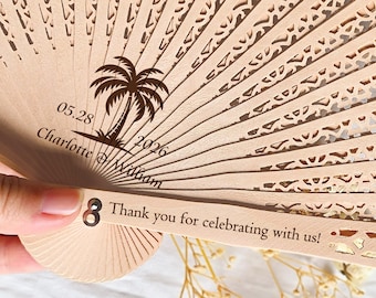 Personalized Wedding Fan Favors, Wedding Favors for Guest, Bridal Party Favors, Engraved Hand Fan, Bridal Shower Favors, Bridesmaid Gifts