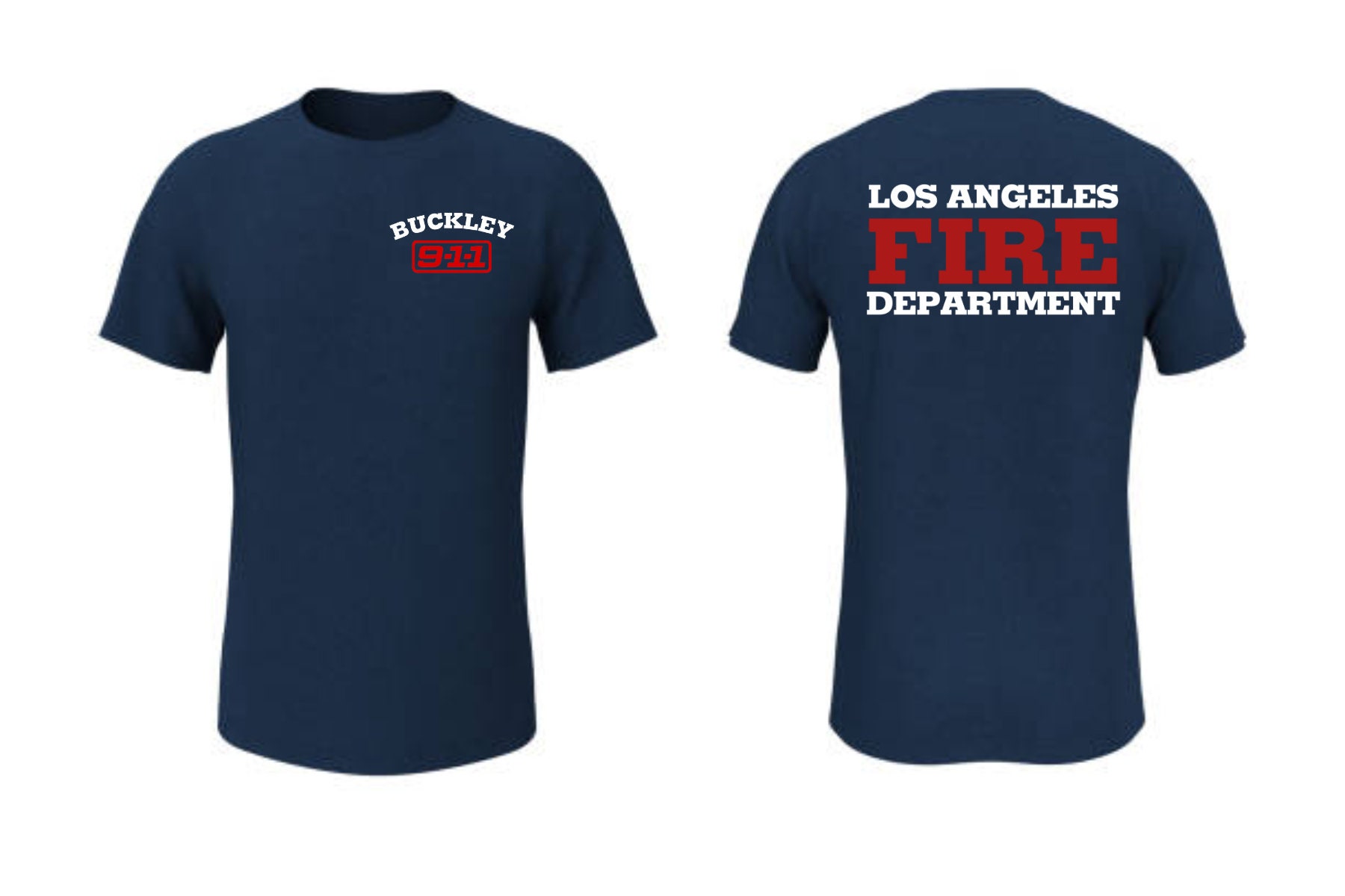 Discover Custom name 9-1-1 TV Show LAFD Short Sleeve T-Shirt