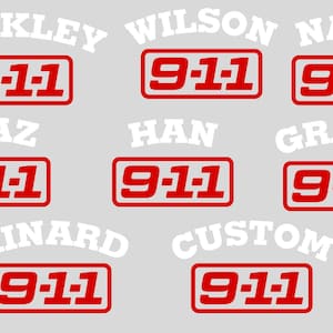 9-1-1 TV Show DTF Clothing Transfer