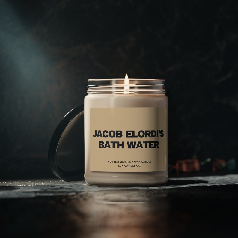 Jacob Elordi's Bath Water Candle, Funny Candle, Celebrity Candle