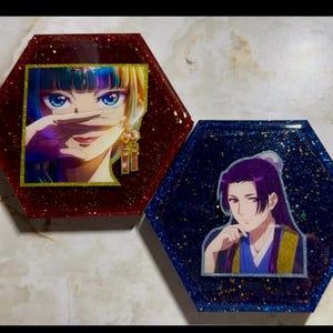 Resin Shaker Coaster | Anime Coaster | Shaker Coaster