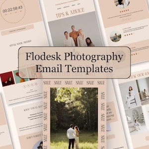 Photographer Email Flodesk Template | Photography Business Email Campaign