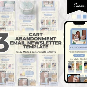 Klaviyo Mailchimp 用の編集可能な Baby Essentials カート放棄メール テンプレート、中小企業経営者向けの E コマース ニュースレター テンプレート
