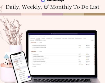 ClickUp To do list to Set Priority | Customisable Task Manager & Productive Planning | Editable ClickUp Template for desktop, mobile, tablet