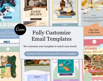 Fully Email Template Customization Service | Personalized Email Template | Newsletter Template | Custom Service