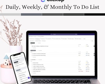 ClickUp To do list to Set Priority | Customisable Task Manager & Productive Planning | Editable ClickUp Template for desktop, mobile, tablet