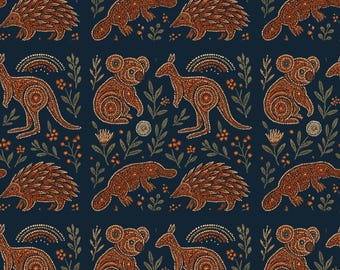 Australian Animals Seamless Paper | Digital Paper | Commercial Use | Koala, Kangaroo