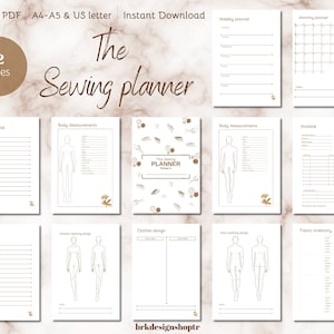 Printable Sewing Planner, Sewing Planner, Sewing Planner Printable, Digital Sewing Planner, Sewing Organizer, Planner Cucito, Planner Sewing
