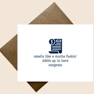 Cartes militaires drôles / Cartes de retraite / Retraite militaire / Armée / Marine / Armée de l'air / Marines / Garde-côtes / Humour retraite