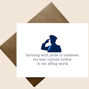 Tarjeta de graduación OSUT / Graduación de entrenamiento de infantería del ejército / Tarjetas de apoyo militar / Felicitaciones del ejército / Camino a seguir OSUT / Graduación del ejército