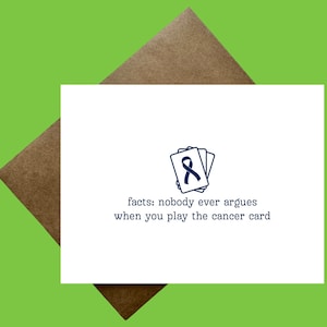 Tarjeta de cáncer / Tarjeta de quimioterapia / Tarjeta de quimioterapia divertida / Humor / Apoyo / Estímulo / Tarjeta de apoyo al cáncer / Pasar por quimioterapia / La quimioterapia apesta