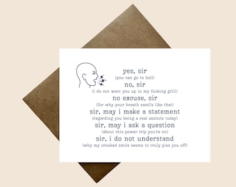 Basic Training Cards / BMT / BCT / Service Academy Greeting Cards / Funny Boot Camp Cards / Air Force / Army / Navy / Coast Guard / Support