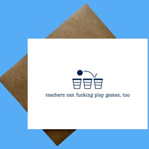 Tarjeta divertida para maestros / Apreciación del maestro / Tarjetas para maestros / Regalo para maestros / Tarjeta de felicitación para maestros / Apoyo para maestros / Estímulo