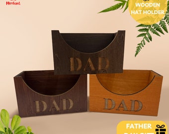 Father's Day Gifts, Custom Wooden Hat Holder, Personalized Cap Holder, Hat Holder Display, Gift for Dad,Cap Stand,Gift for Him,Cap Organizer