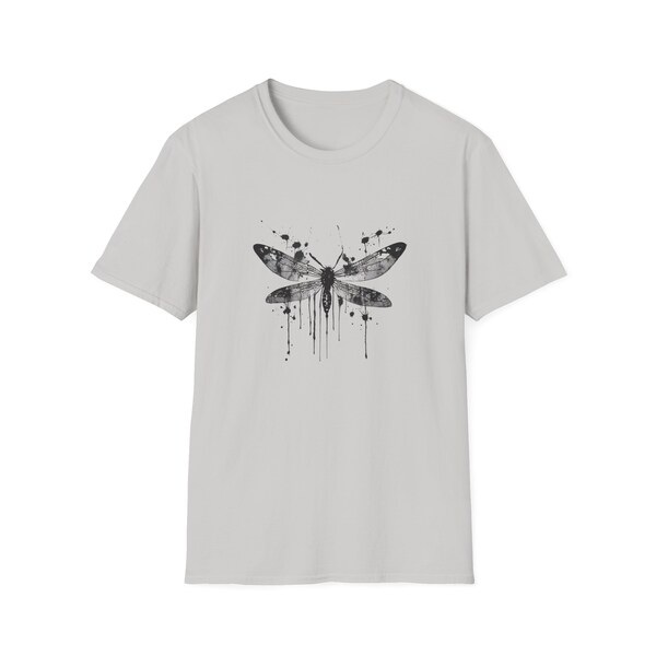 Dragonfly Inkblot art Unisex Softstyle T-Shirt