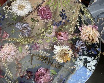 Resin Table /Bouquet Preservation/ Table Top / Tray