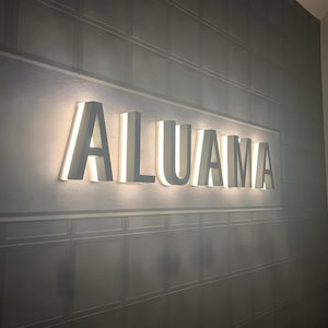 Custom Backlit Metal Sign, Salon Logo Sign, LED Reception Sign, 3D Business Signboard, Storefront Sign, Boutique Sign, Halo Lit image 11