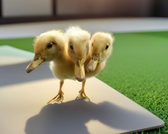 Three-headed Little Duck Taxidermy, Real Taxidermy Duckling, Special Home Decoration, Duck Ornament, Unique Gift, Duck Lover Gift, Oddities