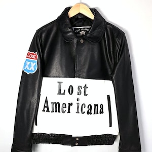 MGK Lost Americana jas machinegeweer Kelly geïnspireerd leren bomber speciale zwarte editie
