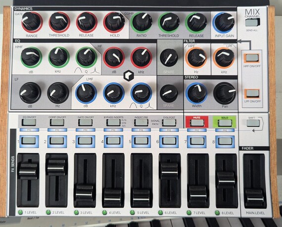 Reason Mix Channel - Akai Midimix Controller Overlay. Midi