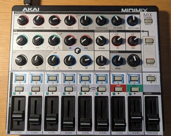 Reason Mix Channel - Akai Midimix Controller Overlay. Midi Mapping file included.