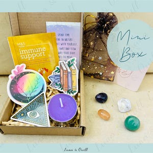 Kristall-Überraschungsbox, Kristalle, Tarot, Geschenkset zur spirituellen Motivation, Geschenkideen für Kristallliebhaber