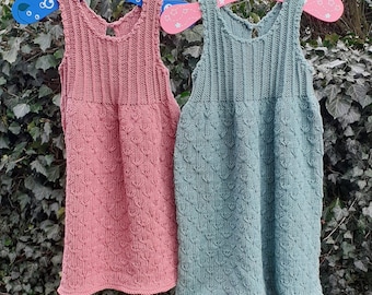 Knitted dress for toddler