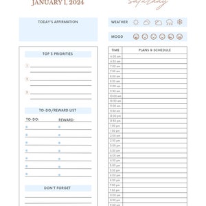 Motivational Daily Templates - Etsy