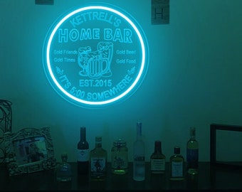 Custom Name Neon Bar Sign: LED Home Bar Decor