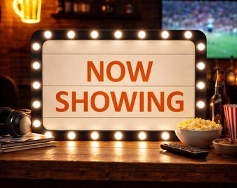Custom Now Showing Marquee Neon Sign,Movie Theater Light Up Wall Decor,Movie Theater Decor for Home Bar,Media Room Sign,Gift for Movie Lover