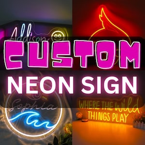 Custom Neon Sign| Room Decor Sign| Business Neon Sign| Custom Logo Sign
