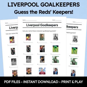 Liverpool Goalkeepers | Picture Quiz | Pub Quiz | Picture Round | Sports Quiz | General Knowledge | Trivia Questions | Game Night
