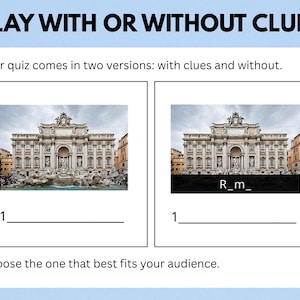 1960er Jahre UK TV-Show Dingbats Bild Quiz: Lustiges Quiz-Spiel zum Ausdrucken für Partys (Instant PDF Download) Bild 8