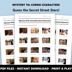 Cuestionario sobre los personajes de Coronation Street de los años 70: Juego de preguntas y respuestas misteriosas (Descarga en PDF) imagen 1