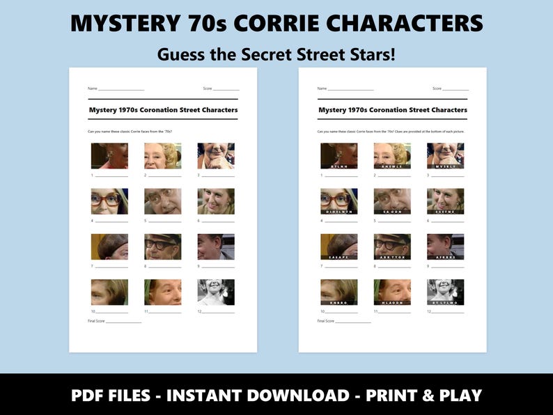 Cuestionario sobre los personajes de Coronation Street de los años 70: Juego de preguntas y respuestas misteriosas (Descarga en PDF) imagen 2