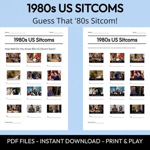 Quiz en images sur les sitcoms américaines des années 80 : jeu-questionnaire à imprimer (téléchargement PDF) image 2
