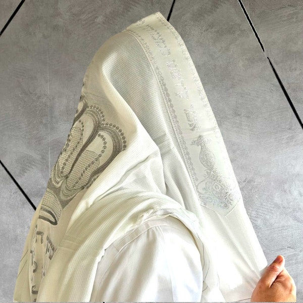 Judaica Art-Jewish Gift-Israeli Talit-Tallit For Men-Custom Tallit-Jewish Prayer Shawl-acrylic talit-Handmade Tallit-Wedding talit-טלית