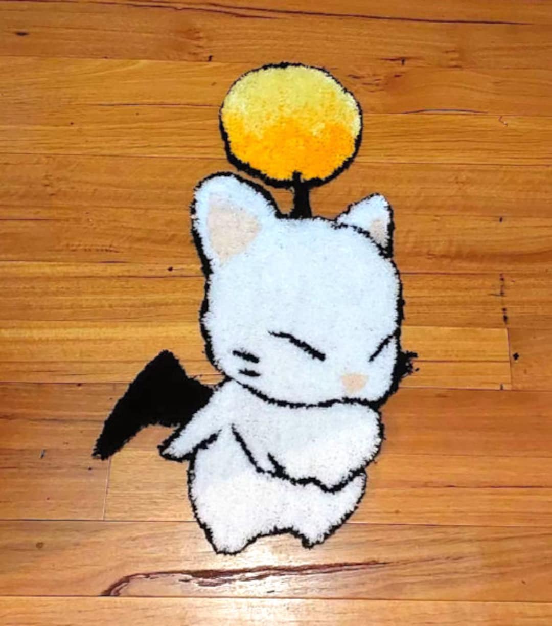 Ff7 Rug Handmade Final Fantasy Moogle Rug - Etsy