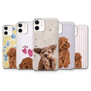 Spielzeug Pudel Handyhülle entzückende Welpe Cover für iPhone 17Pro, 16, 15, 14, 13, 12, Samsung S26, S25, S24, S23Fe, A16, A26, A56, Pixel 10, 9Pro