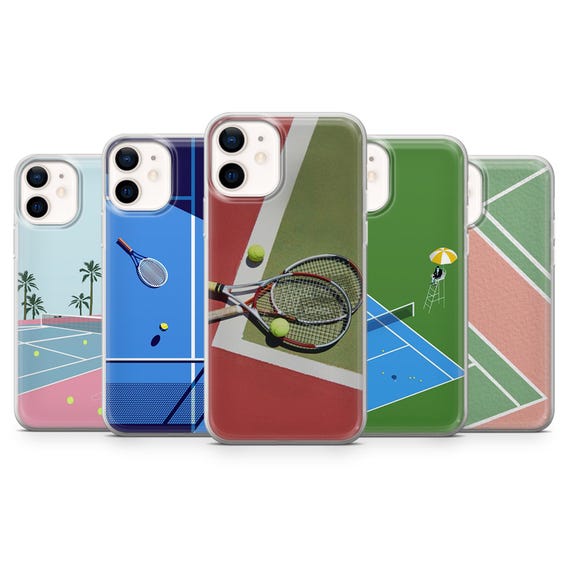 Tennis Phone Case Trendy Aesthetic Sports Court Cover for iPhone 17Pro, 16,  15, 14, 13, 12, Samsung S26, S25, S24, S23Fe, A16,Pixel 10, 9Pro