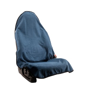 Waterproof Car Seat Towel - Blue Car Seat Cover, washable, gym towel, sweat towel, washable cover. Air Bag compliant, ten second install !