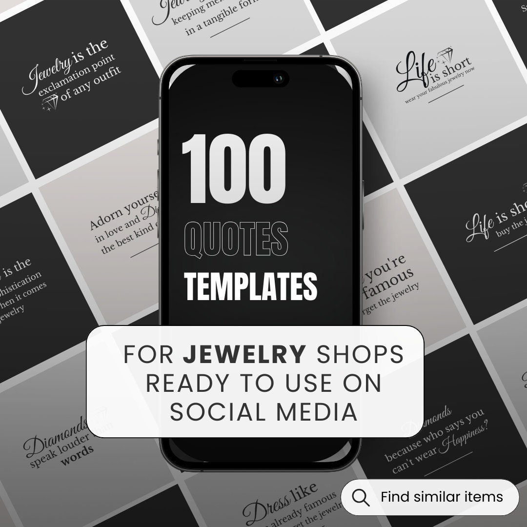 100 Jewelry Quotes Instagram Post Templates Canva Inspiration Jewelry Quotes Neutral Social