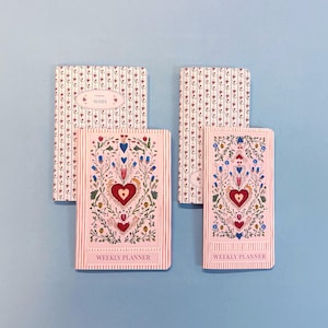 Set di inserti per taccuini da viaggio. Settimanali, Mensili, Prioritari, Note, Abitudini - Formato standard, A5