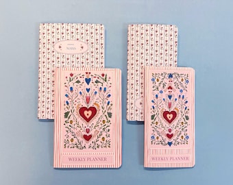 Traveler's Notebook Inserts set. Weekly, Monthly, Priority, Notes, Habit - Standard Size, A5