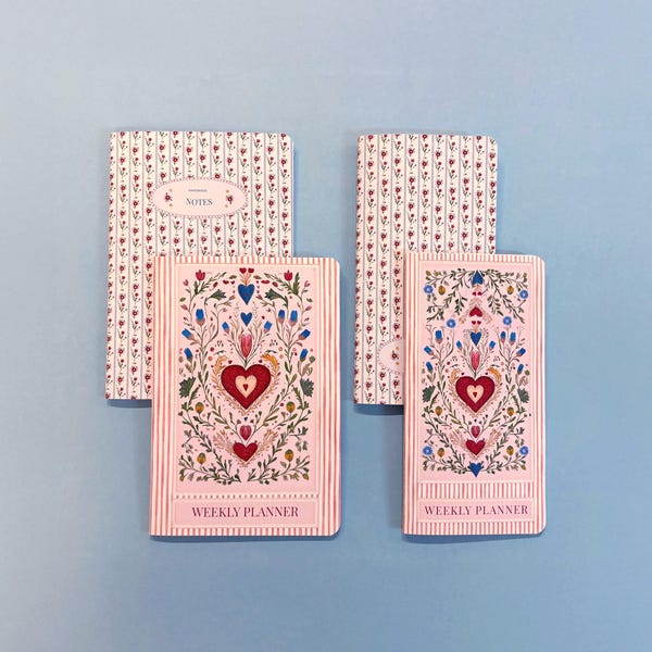 Traveler's Notebook Inserts set. Weekly, Monthly, Priority, Notes, Habit - Standard Size, A5