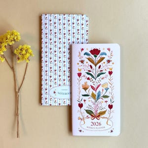 Traveler’s Notebook Planer Einlage – Wochenplaner 2026 + Notizen | Fadenheftung