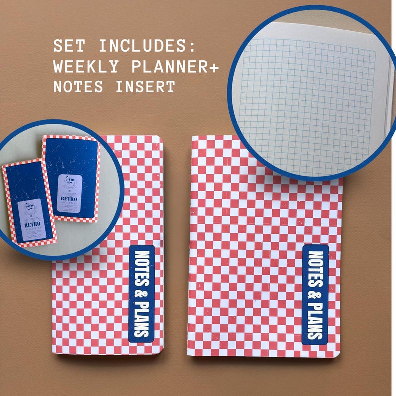 Travelers Notebook Inserts Set: Weekly and Notes - Standard Size, A5 - Etsy