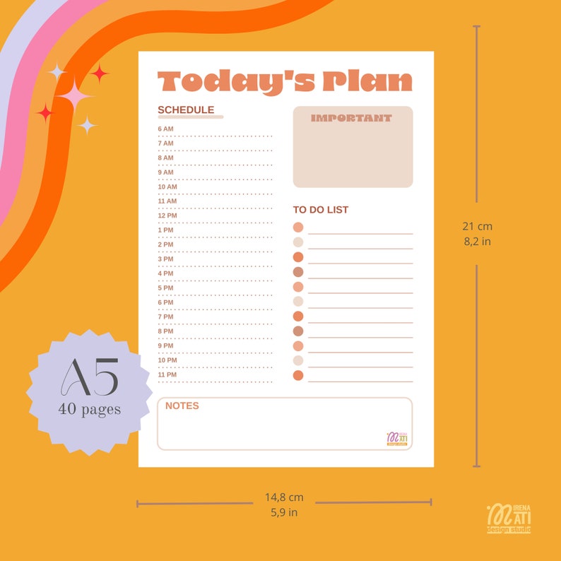 Weekly & Daily Planner Pad Set with Habit Tracker and to-do list Streamline Your Days image 8