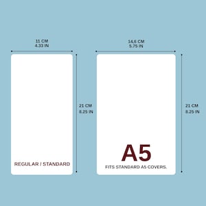 Reading Journal Travelers Notebook Insert | Standard 21 x 11 cm, A5 Bild 10