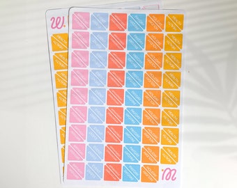 Boost Productivity with Corner Planner Stickers | Vibrant Journal Stickers for Every Day | Appointment, Event, Birthday Reminders